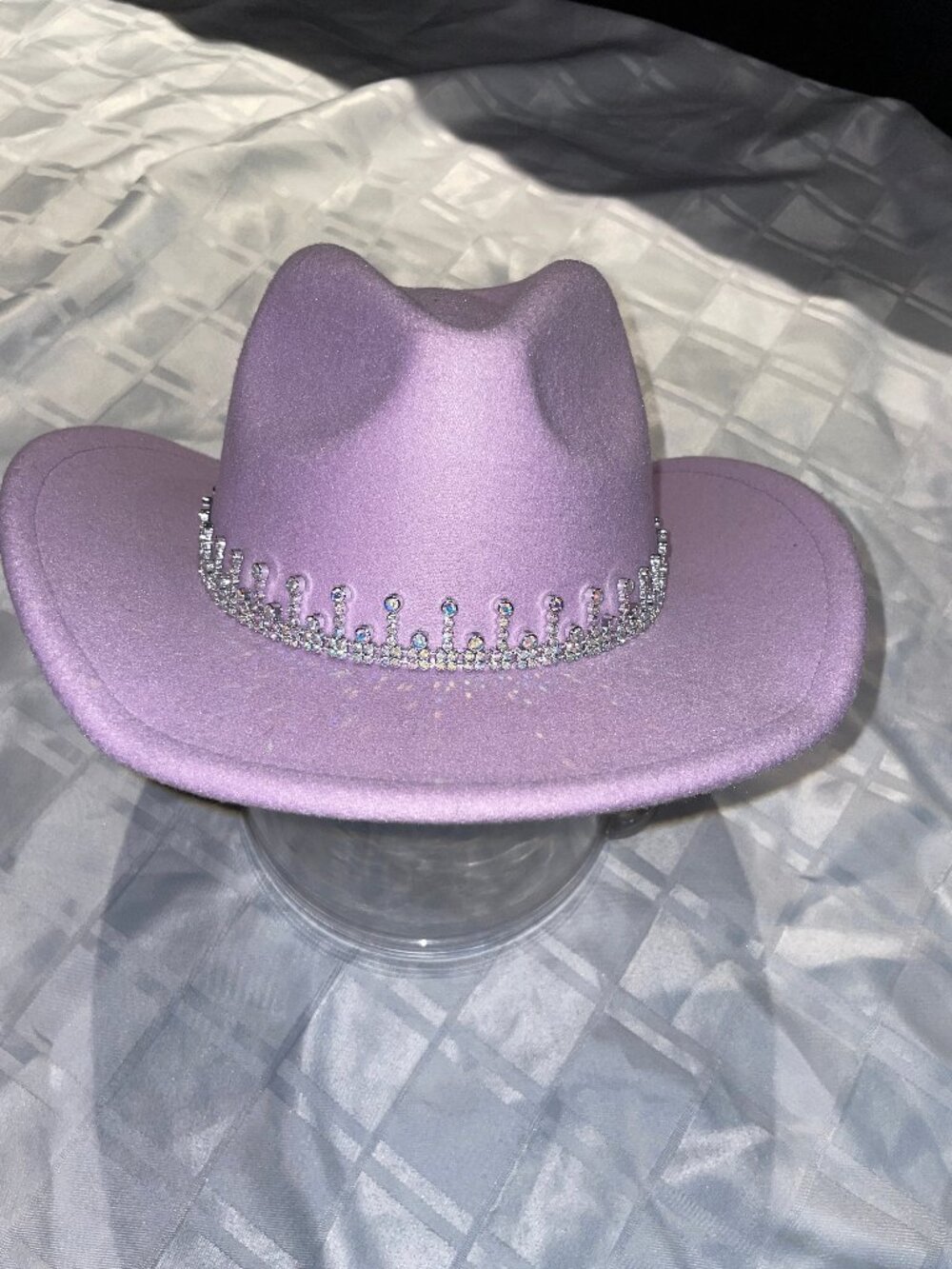 Lavender Rhinestone Cowgirl western hat
